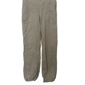 Arc'Teryx Relaxed Gray Linen Blend‎ Drawstring Jogger Lightweight Pants Womens 6